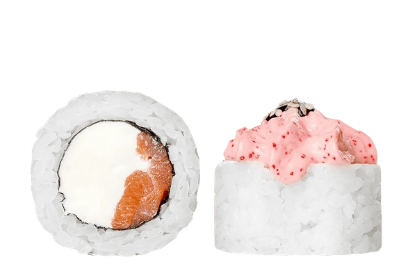 Заказать "Ролл Лава с Лососем 1/2" с доставкой в Барнауле от ресторана Farfor Ролл Лава с Лососем