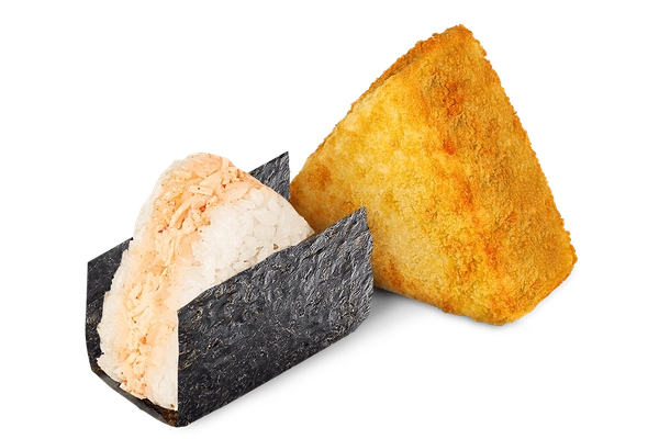 Онигири с крабом в соусе спайси